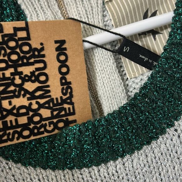 One Teaspoon Silver Metallic Silver Mini Sweater Dress(Size Small) - Picture 8 of 8